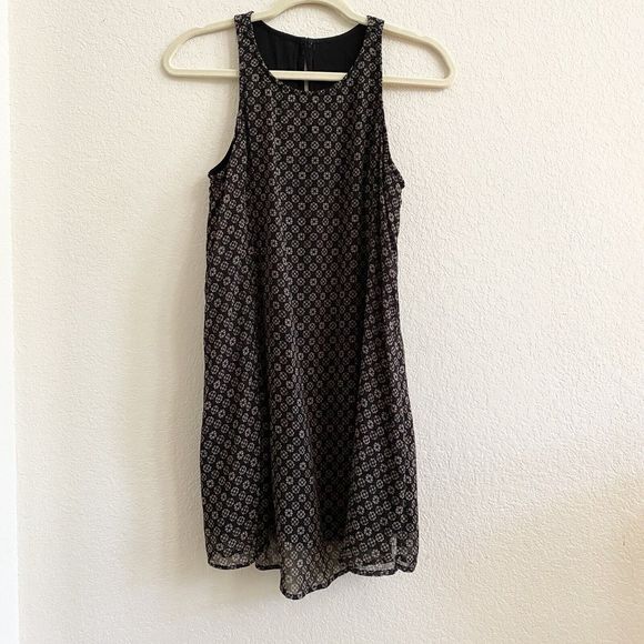 Abercrombie & Fitch Sleeveless Lined Floral Black White Swing‎ Dress Size XS - Picture 5 of 11